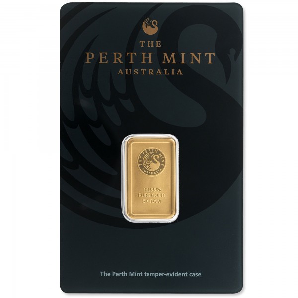 5g Perth Mint Goldbarren